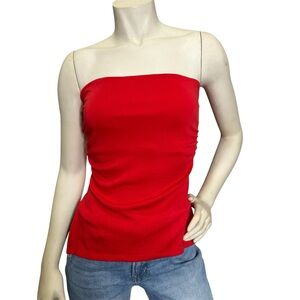 Sz M Envíe Red Strapless Top